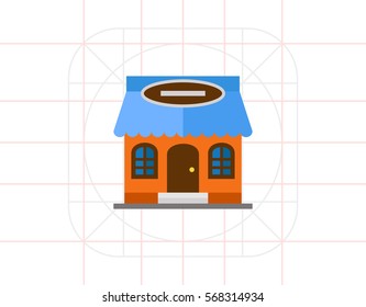 Restaurant Building Icon