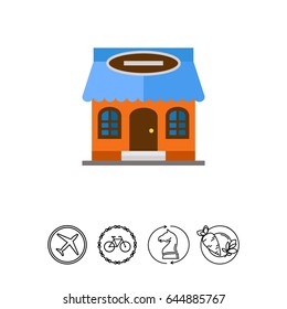 Restaurant Building Icon
