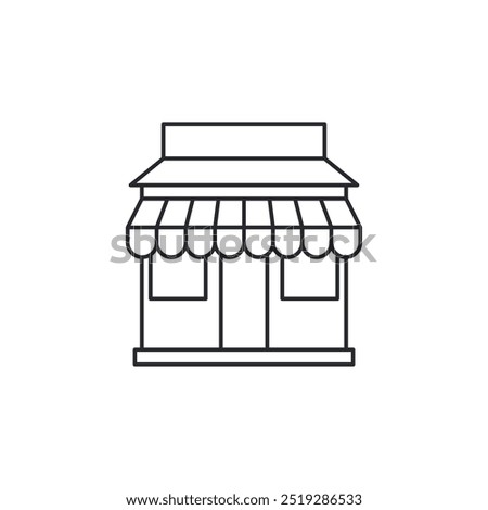 Restaurant Building icon. Store building symbol template for graphic and web design collection logo vector illustration