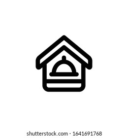 Restaurant Building Icon , Restaurant Symbol.