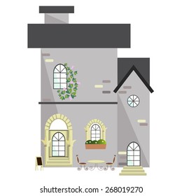Restaurant Building, Vector architecture