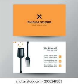 Restaurant business card design template