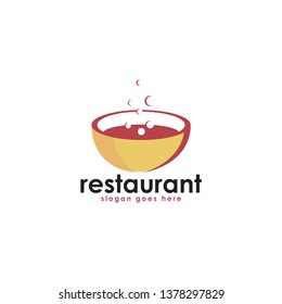 Restaurant business logo template. Restaurant food logo template vector