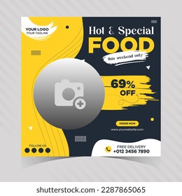 restaurant business Modern food burger web banner design for social media advertisement.
elegant fresh food delicious pizza social media post promo template.
special fast food Sale Offer post Banner