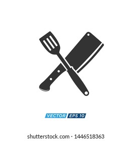 Restaurant and Butcher Icon Vector Design Illustration