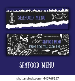 Restaurant cafe banner design, template. Food flyer.
