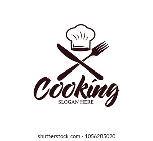 restaurant cafe bistro cooking chef vector logo design template