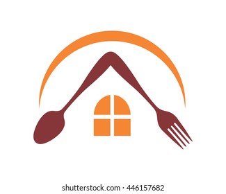restaurant cafe house cutlery kitchenware icon image vector