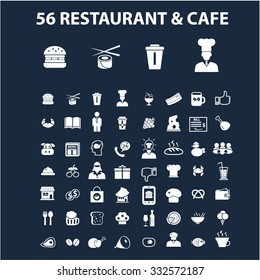 restaurant, cafe icons