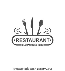 Restaurant and cafe logo design vector