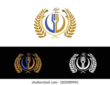 Restaurant or Cafe Logo Design Vector Image Template