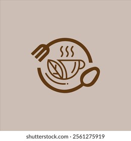 Restaurant and cafe logo design vector