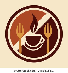      Restaurant and cafe logo vector illustration.
