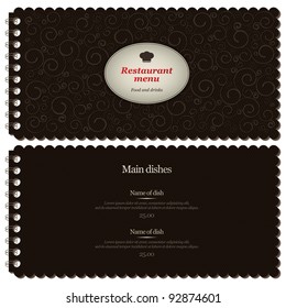 Restaurant or cafe menu design
