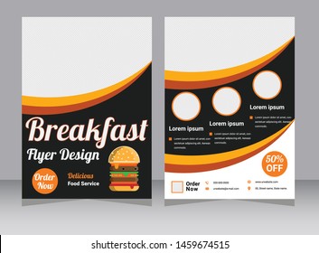 Restaurant cafe menu, Restaurant Food Menu Design with illustration, Vector restaurant brochure, menu design, template design, food menu flyer design