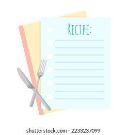 Restaurant cafe menu, recipe template design. Cooking concept.