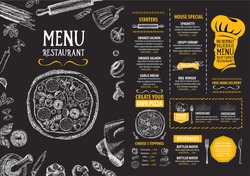 Restaurant Cafe Menu, Template Design. Food Flyer.