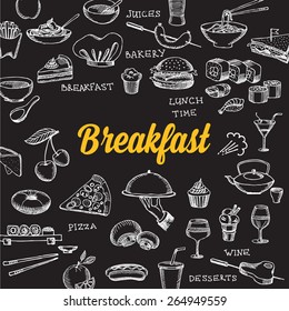 Restaurant cafe menu, template design. Food flyer. 