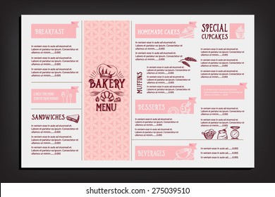 Restaurant cafe menu, template design. Food flyer. 