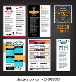 Restaurant Cafe Menu, Template Design. Food Flyer. 