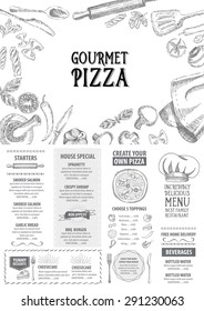 Restaurant cafe menu, template design. Food flyer.