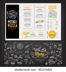 Restaurant cafe menu, template design. Food flyer.