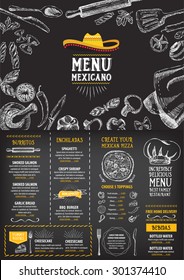 Restaurant cafe menu, template design. Food flyer.