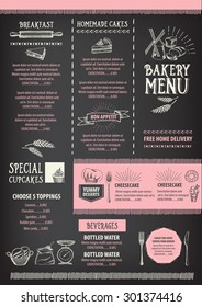 Restaurant cafe menu, template design. Food flyer.