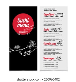 Restaurant cafe menu, template design.Vector illustration.