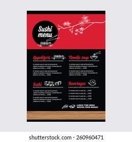 Restaurant cafe menu, template design.Vector illustration.