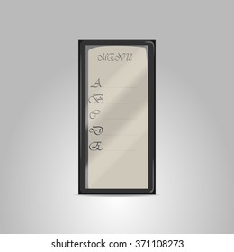 Restaurant or cafe menu vector design template.