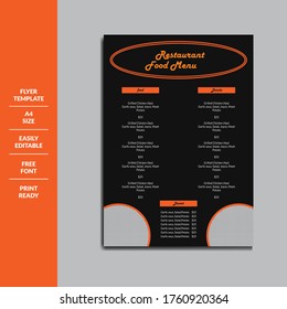 Menú de café restaurante,Diseño de plantillas de menú de comida,Diseño de menús creativos