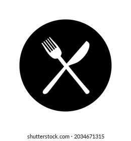 Restaurant and cafe vector icon. Isolated on white background. 