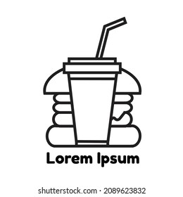 Restaurant or cafe vector illustration conceptual design, great for icons, illustrations, for industry and food product logos