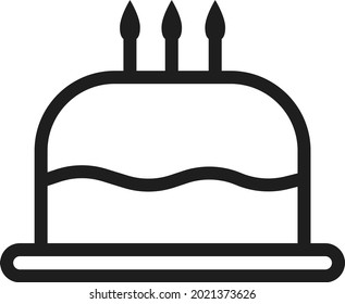 Restaurant cake, illustration, vector on a white background.