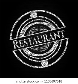 Restaurant chalk emblem
