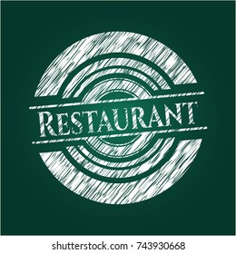 Restaurant chalk emblem