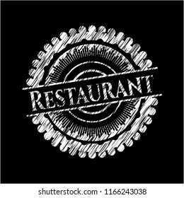 Restaurant with chalkboard texture