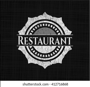 Restaurant with chalkboard texture