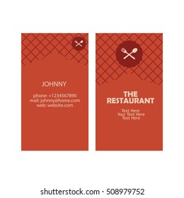 Restaurant, Chef, Cook, Bakery business card template