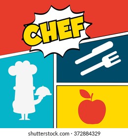 restaurant chef design, vector illustration eps10 graphic 