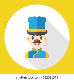 restaurant chef flat icon