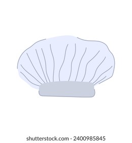 restaurant chef hat cartoon. food bakery, culinary symbol, baker uniform restaurant chef hat sign. isolated symbol vector illustration