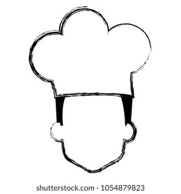 restaurant chef head avatar character