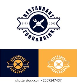 restaurant, chef, kitchen, food logo and vectors