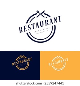 restaurant, chef, kitchen, food logo and vectors
