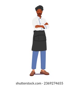 Restaurant Chef Is A Skilled Culinary Professional Character Who Crafts Delicious Dishes, Explores Creativity In The Kitchen And Strive For Culinary Excellence. Cartoon People Vector Illustration