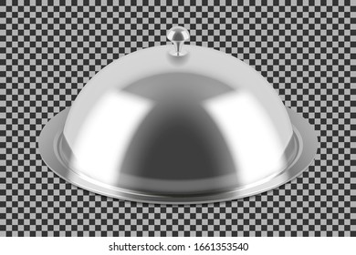 Restaurant cloche with closed lid