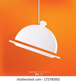 Restaurant cloche icon