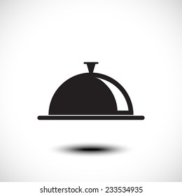 Restaurant cloche icon